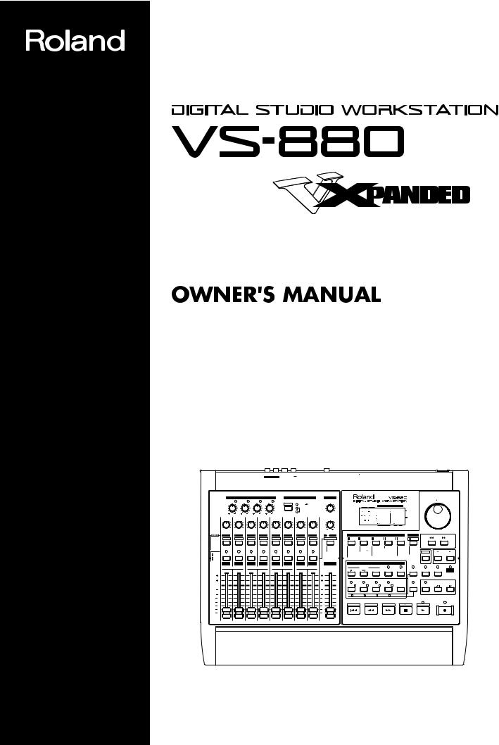 Roland Vs-880 User Manual