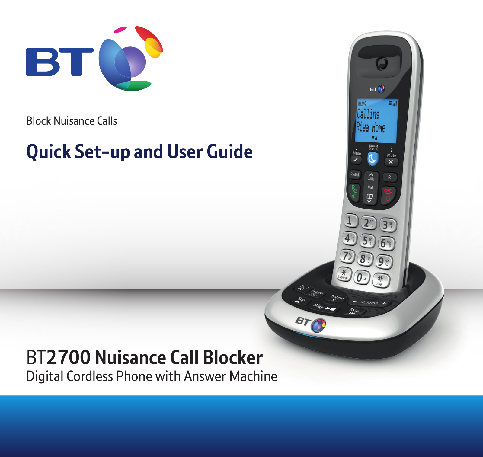 BT 2700 Nuisance Call Blocker Instruction manual