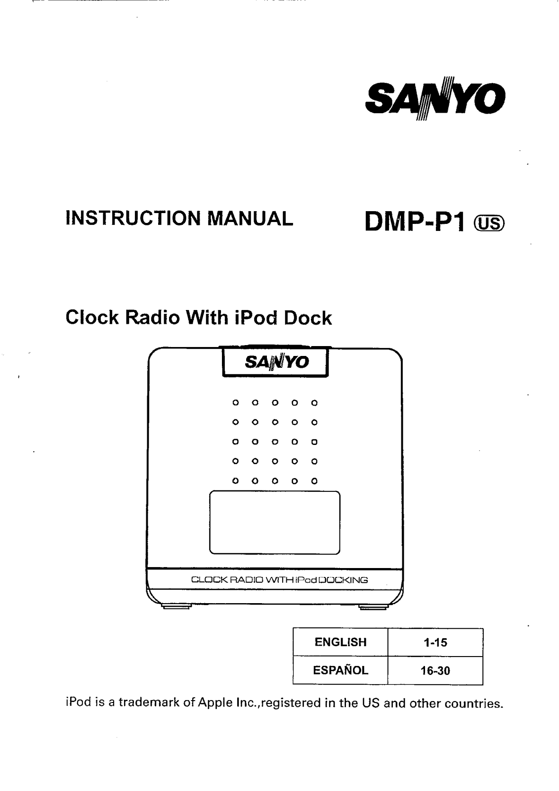 Sanyo DMP-P1 User Manual