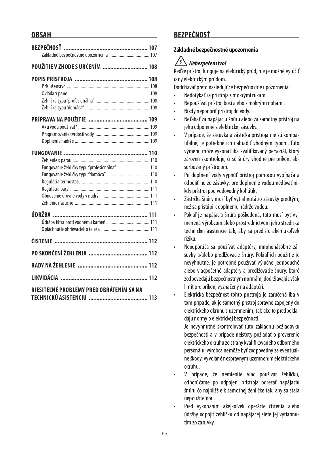 Delonghi PRO 1870X S Instructions Manual