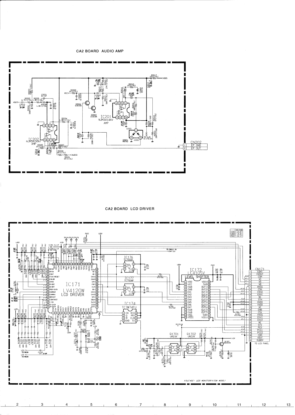 SANYO VPC-G200EX, VPC-G200E CIRCUIT DIAGRAMS