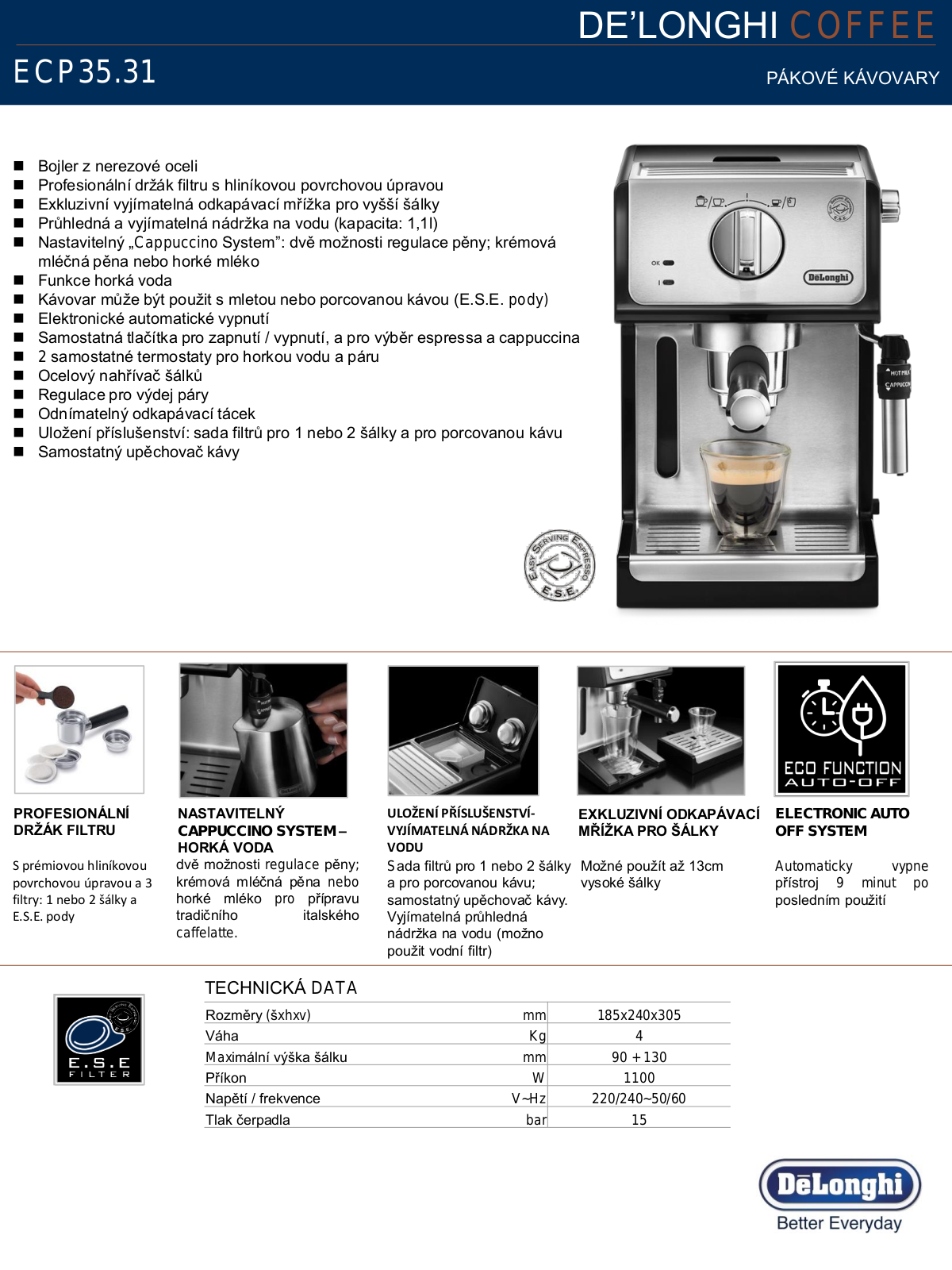 DeLonghi ECP 35.31 User Manual