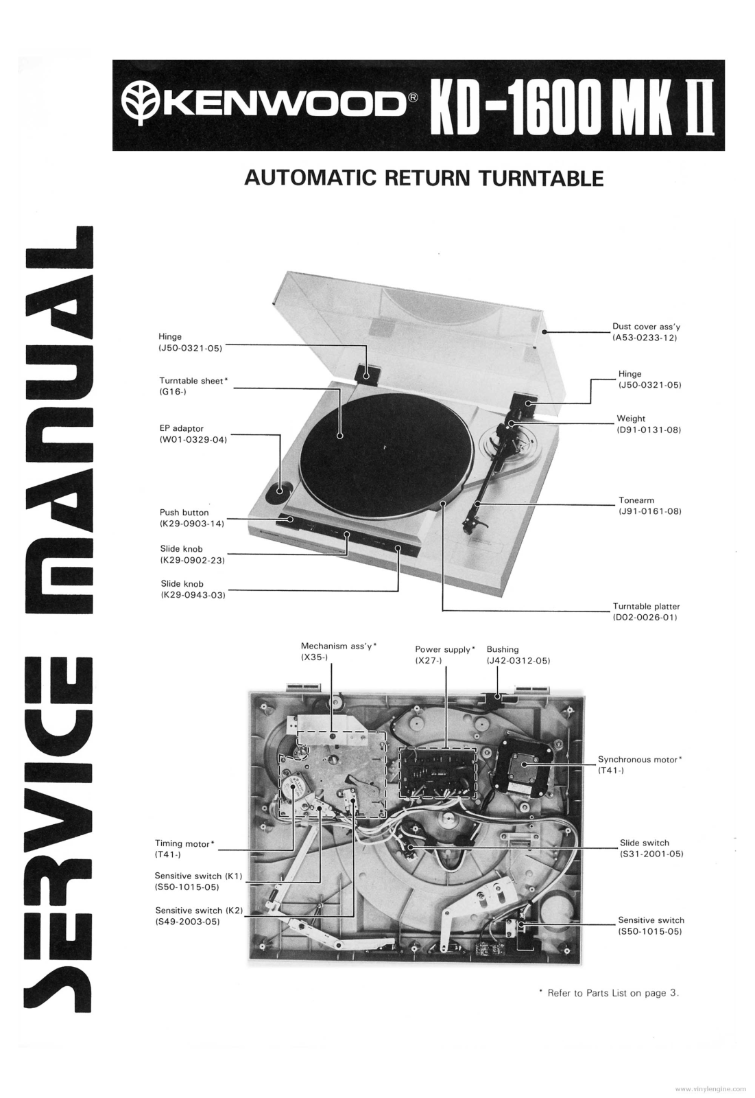 Kenwood KD-1600 User Manual