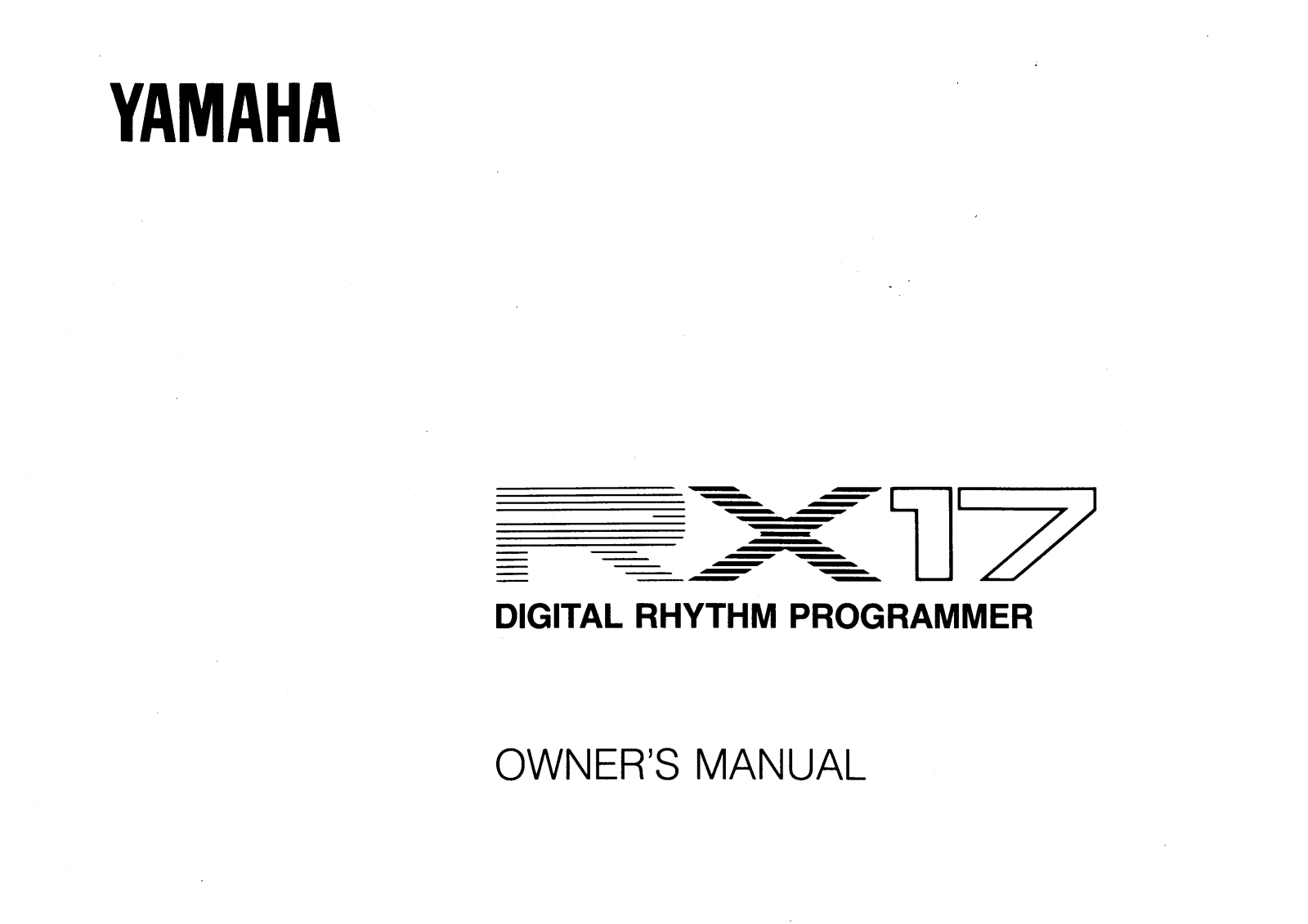 Yamaha RX17 Owner Manual