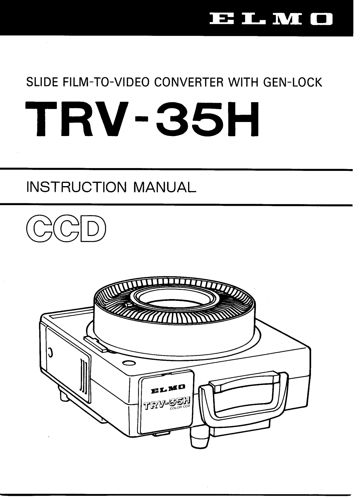 ELMO TRV-35H User's Manual