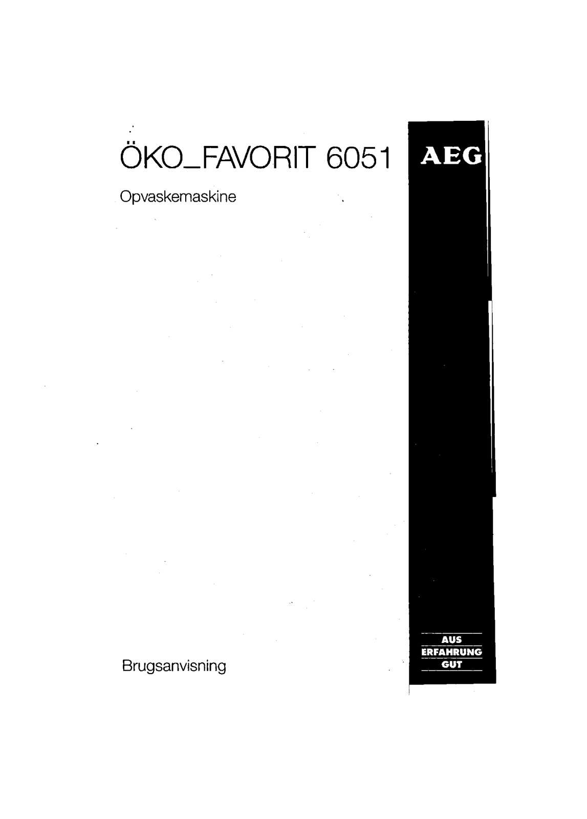 AEG FAV6051W User Manual