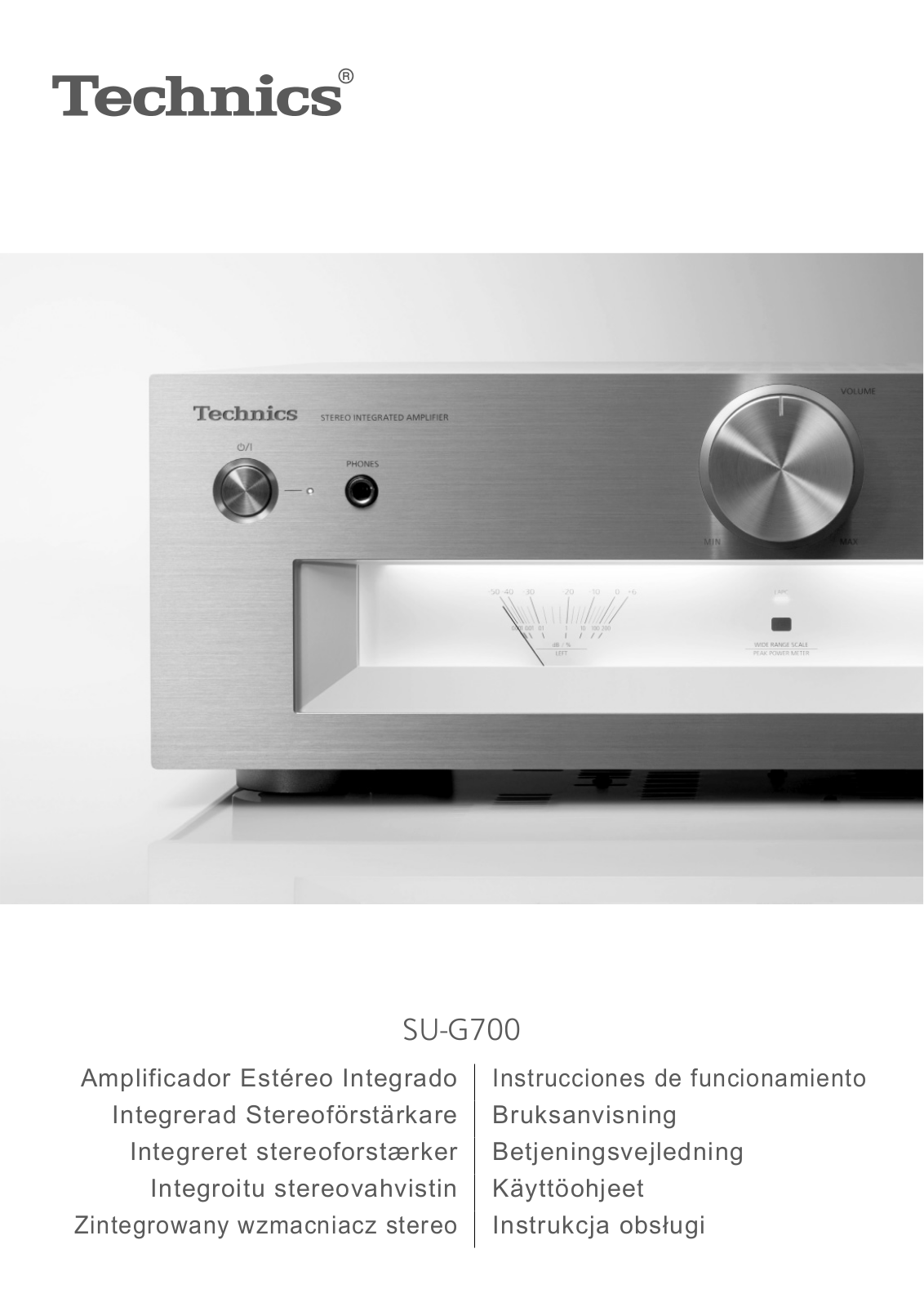 Technics SUG700 User Manual