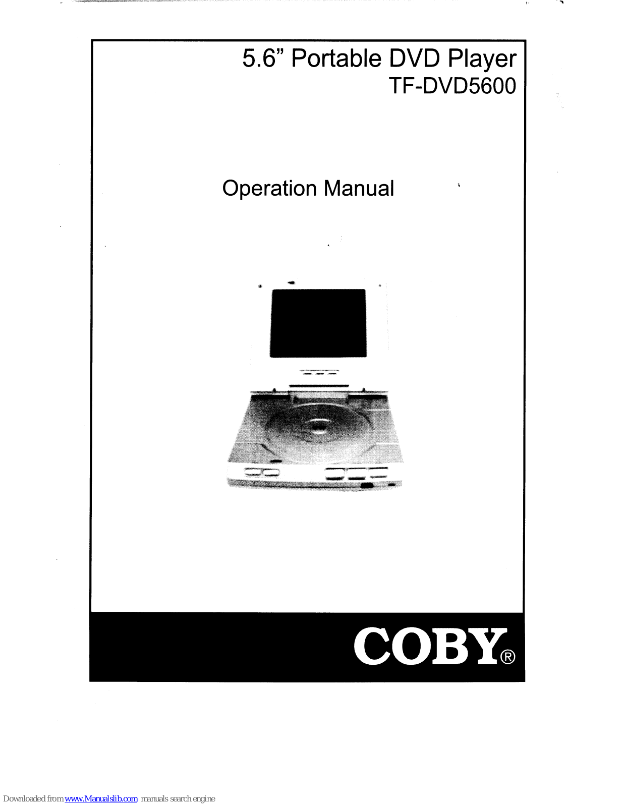 Coby TFDVD5600 Operation Manual