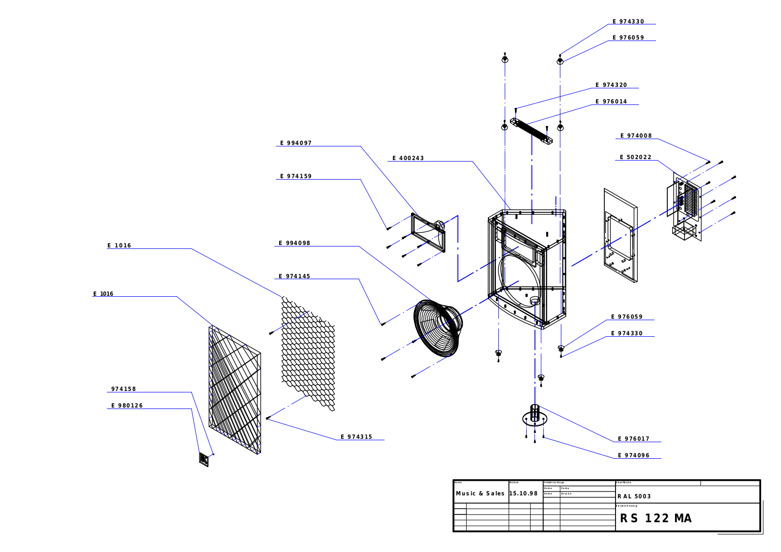 Hughes Kettner rs122ma schematic