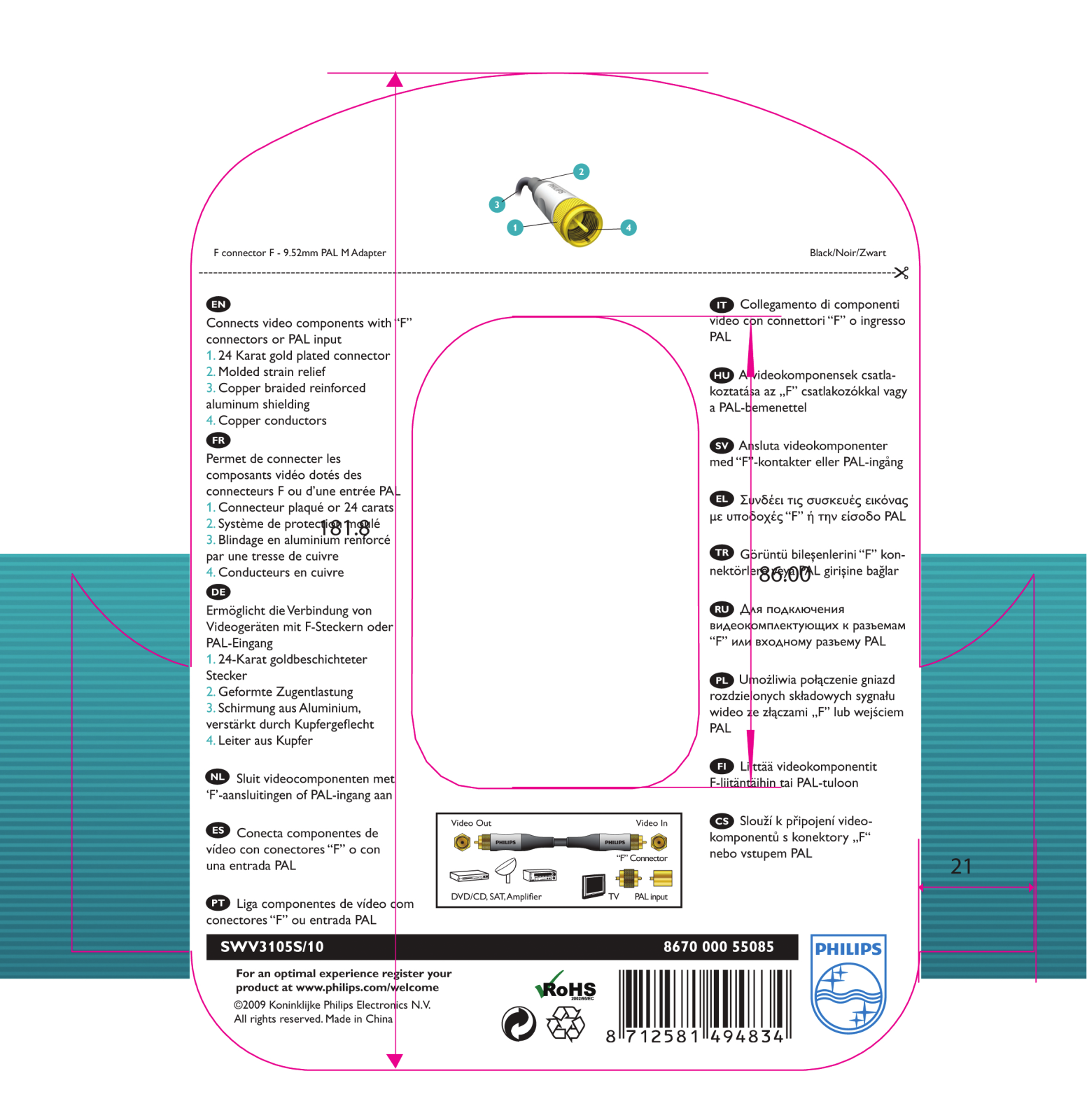 Philips SWV3105S/10 Instructions manual