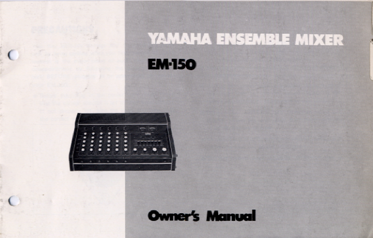 Yamaha EM150 User Manual