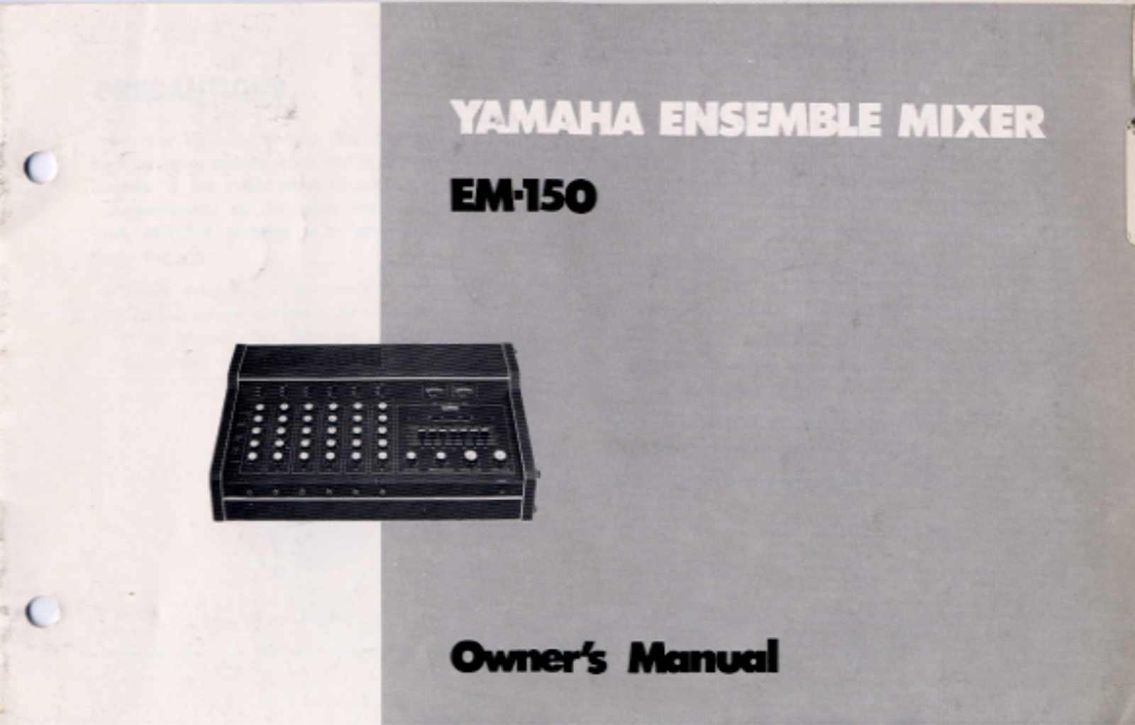 Yamaha EM150 User Manual