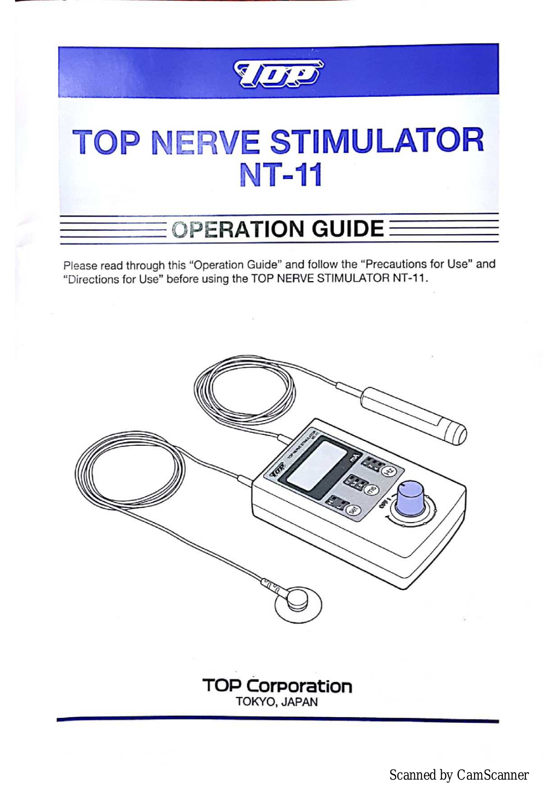 Top NT-11 TENS User manual