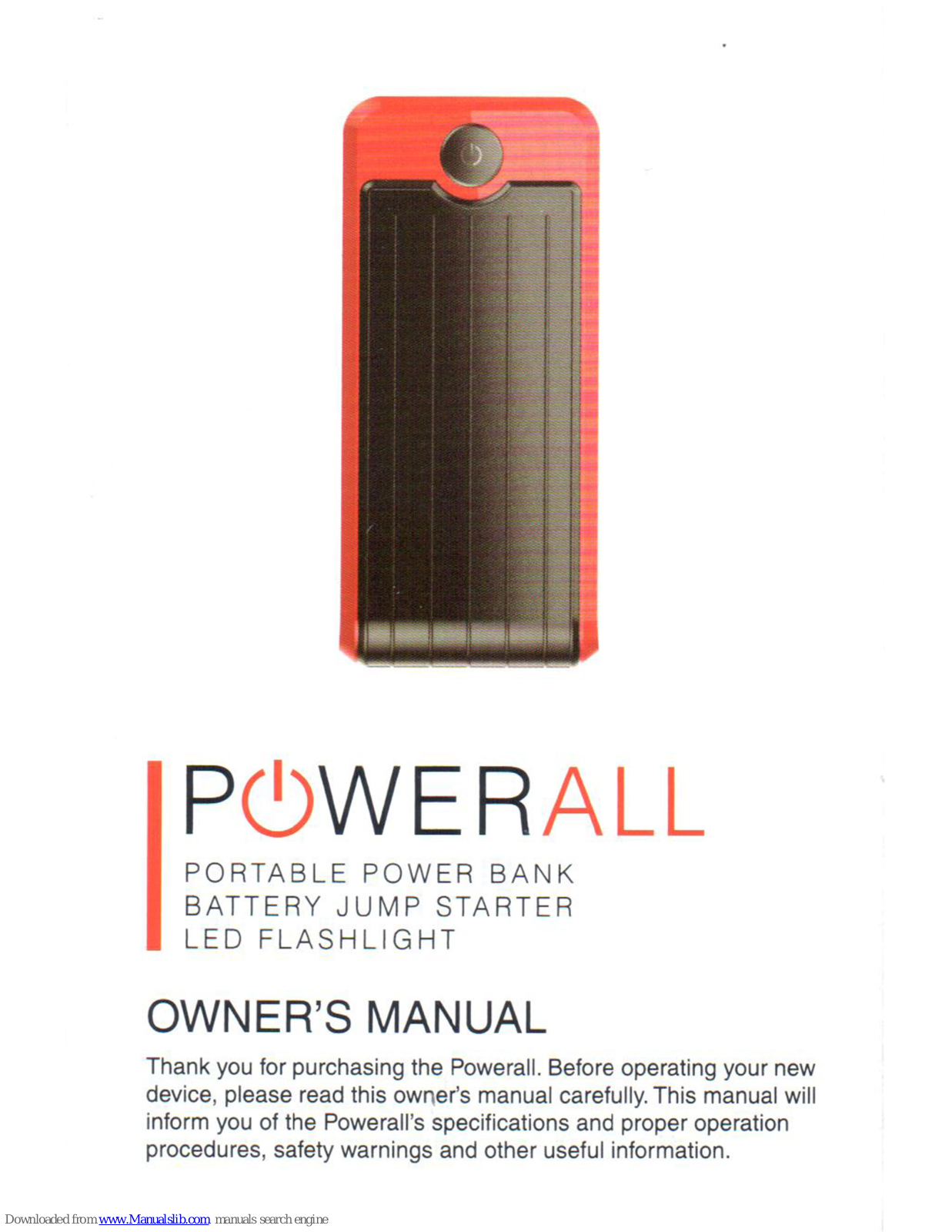 Gryphon PowerAll GC001 Owner's Manual