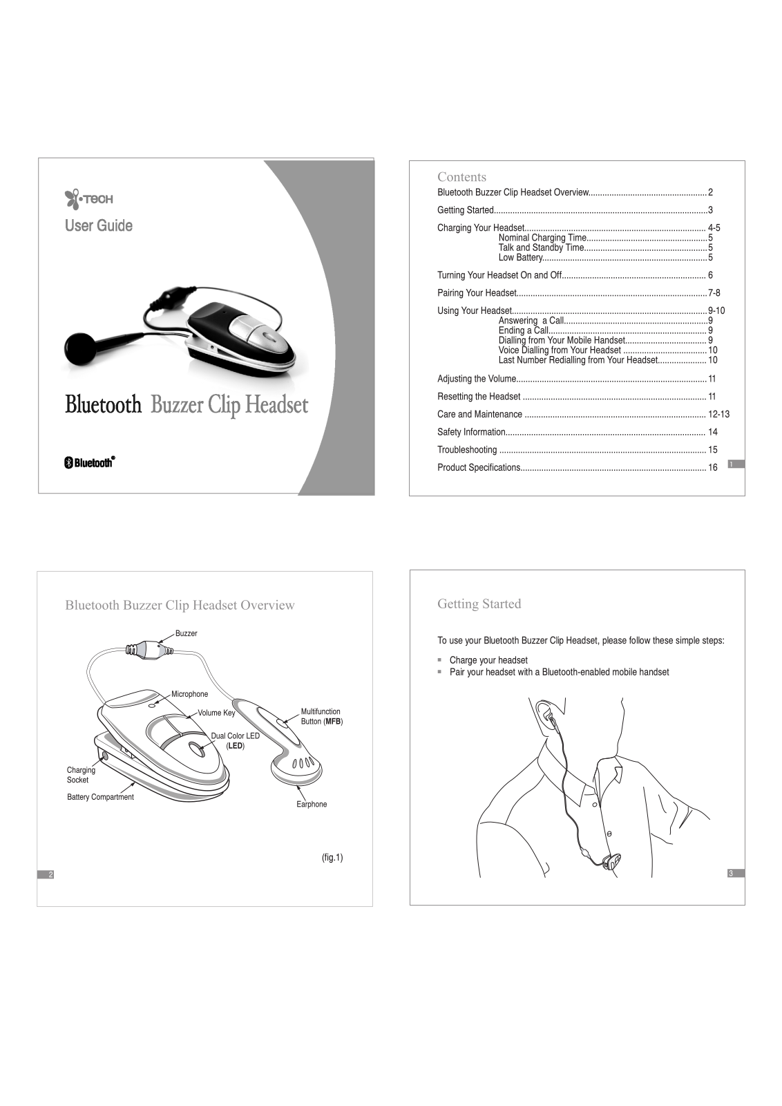 i.Tech Buzzer Clip User Manual