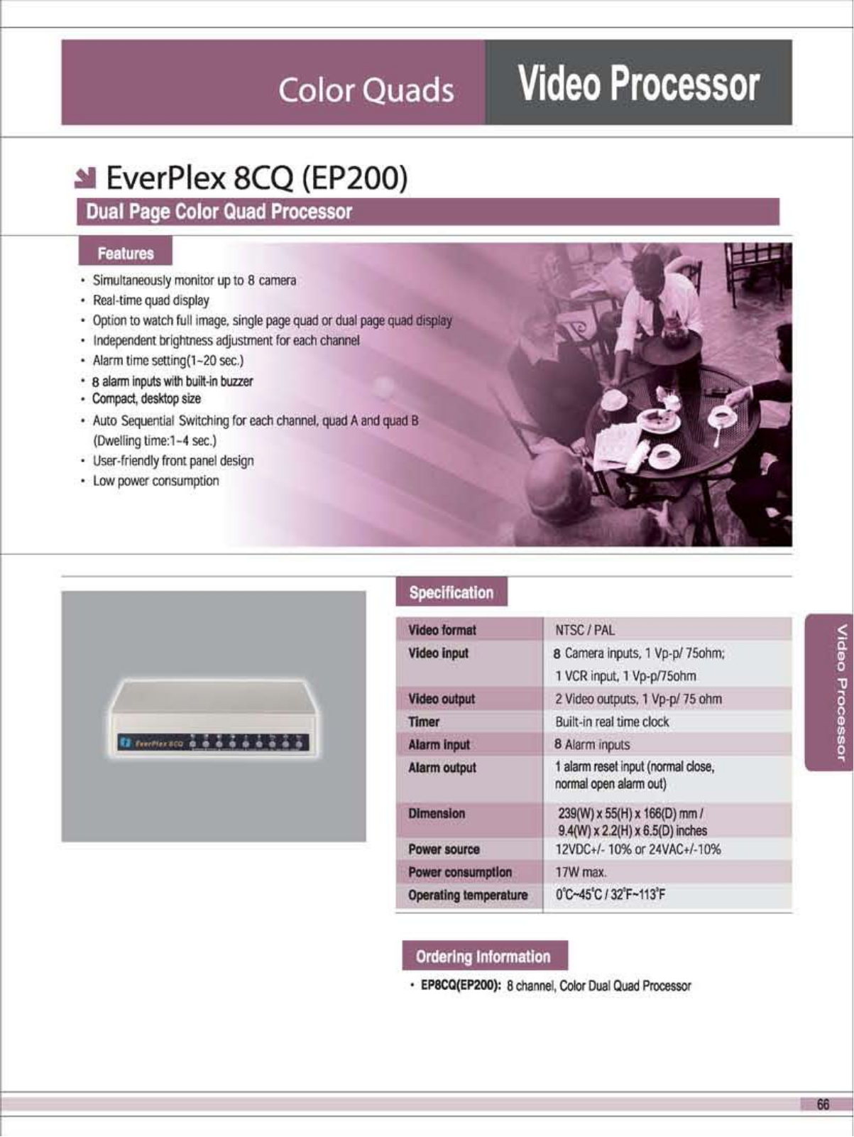 EverFocus EverPlex 8CQ User Manual