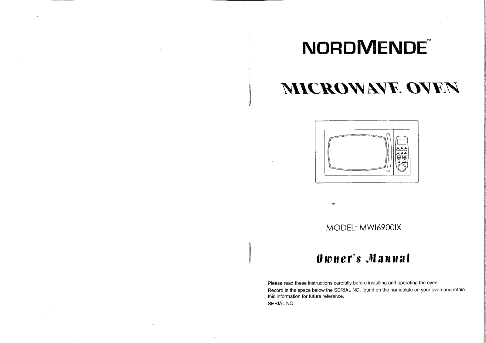 Nordmende MWI6900IX User Manual