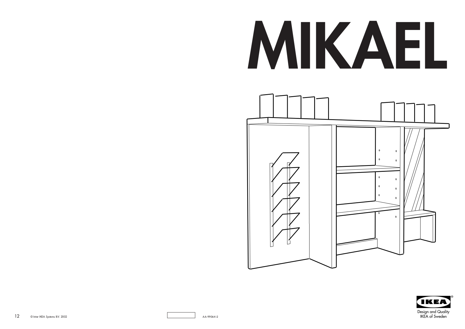 IKEA MIKAEL ADD-ON UNIT 55X35 Assembly Instruction