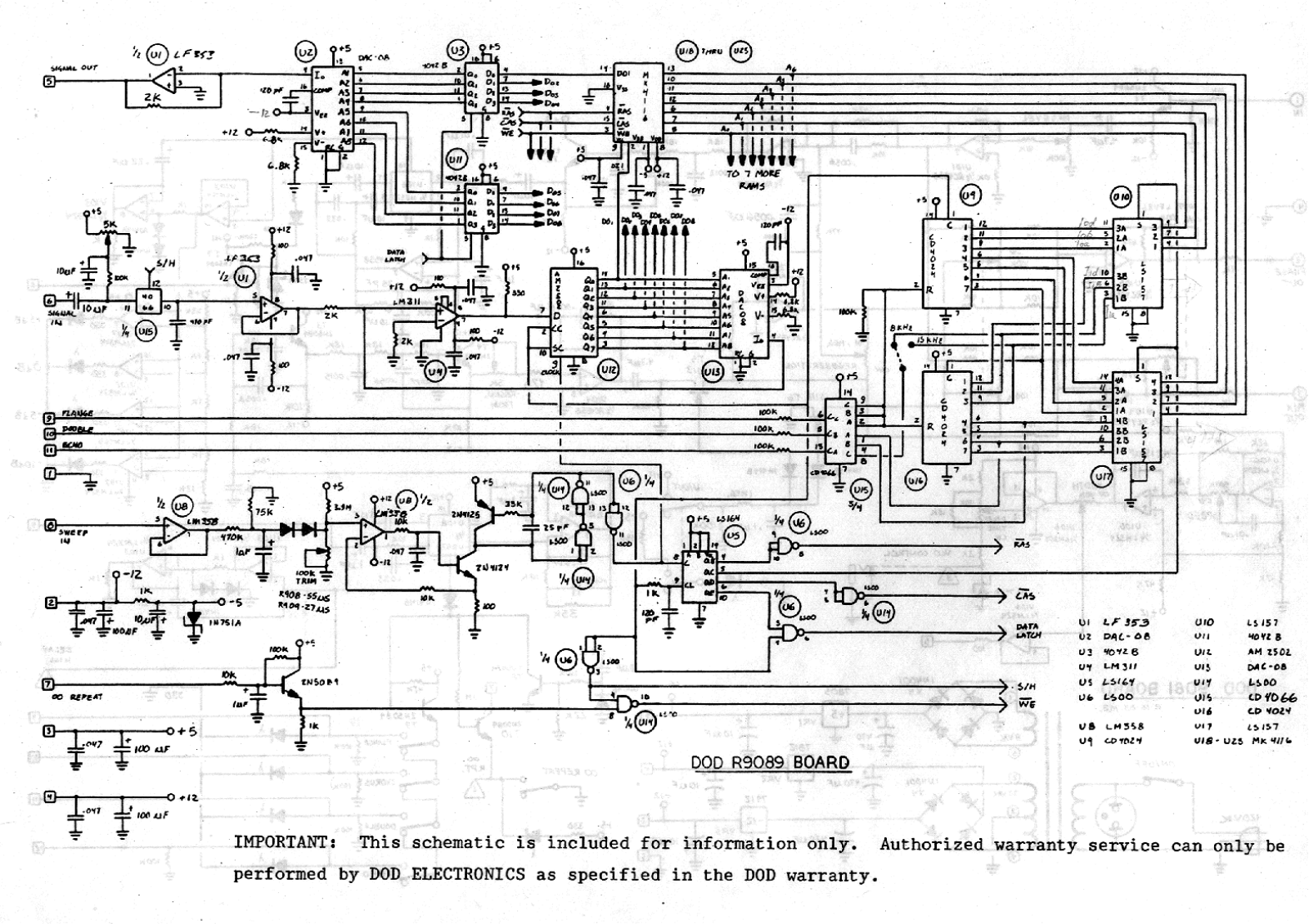 DOD 908 Schematic