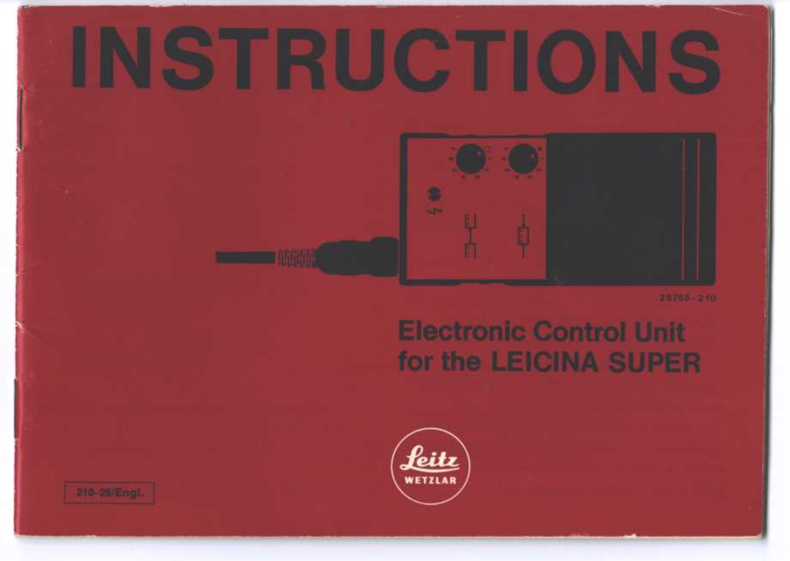 Leica LEICINA SUPER User Manual