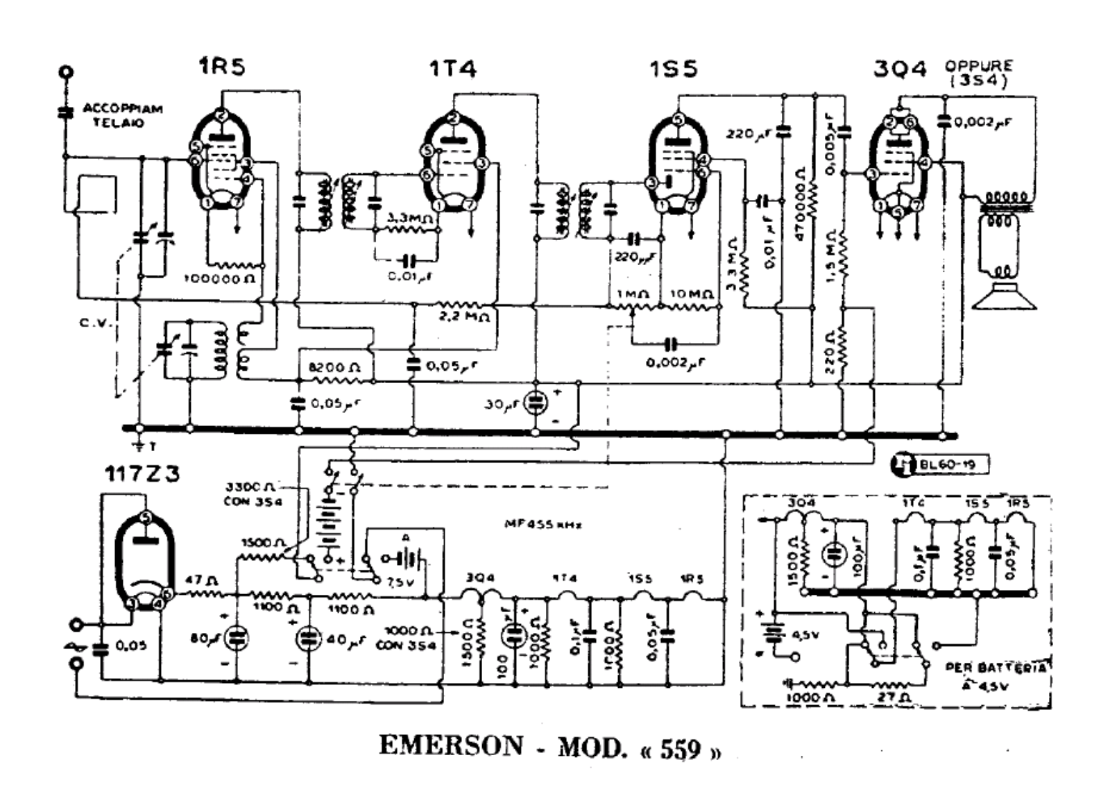 Emerson 559 schematic