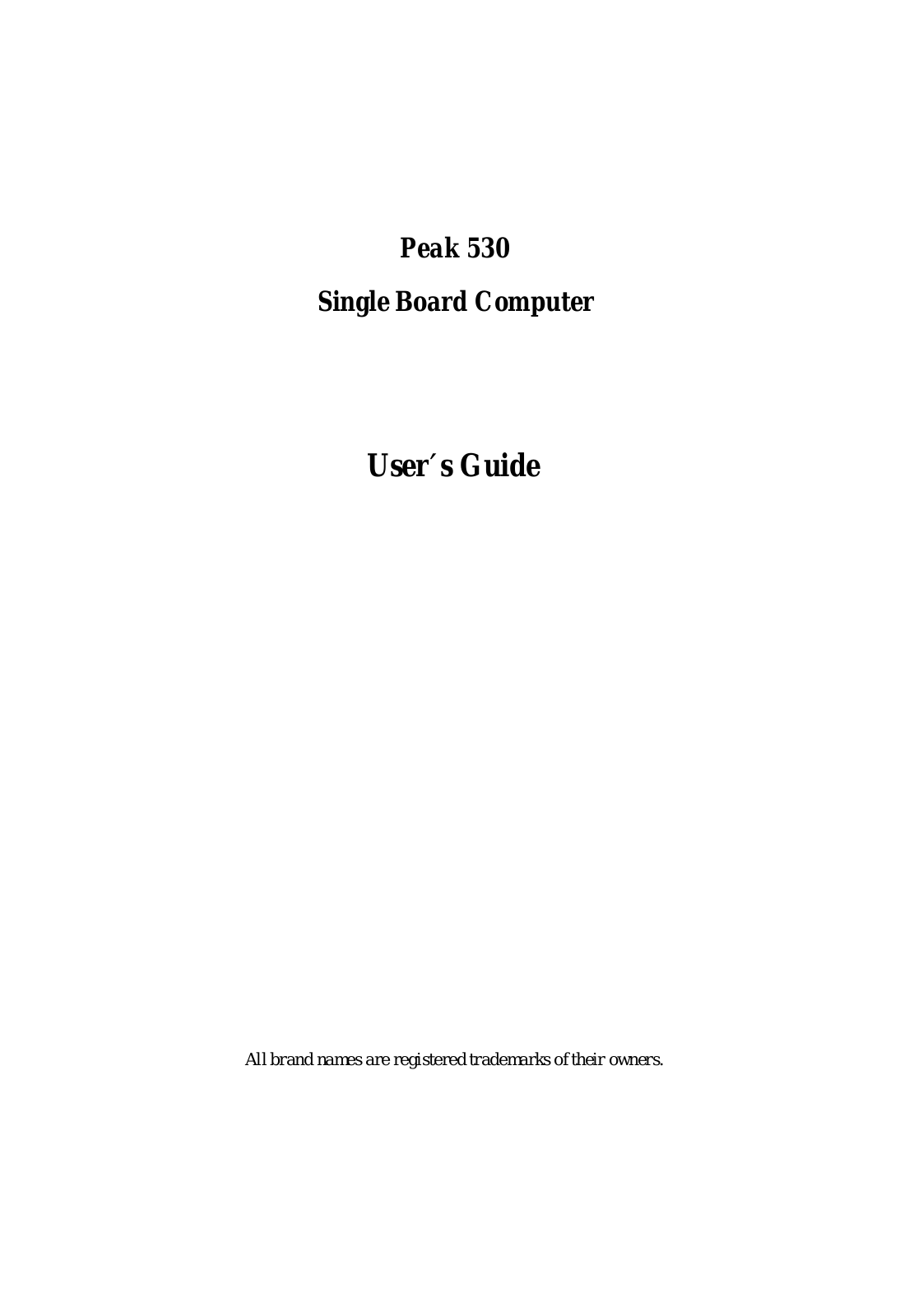 NexCom PEAK 530 User Manual - ManualMachine.com