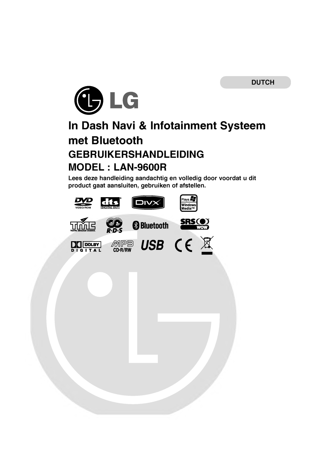 Lg LAN-9600R User Manual