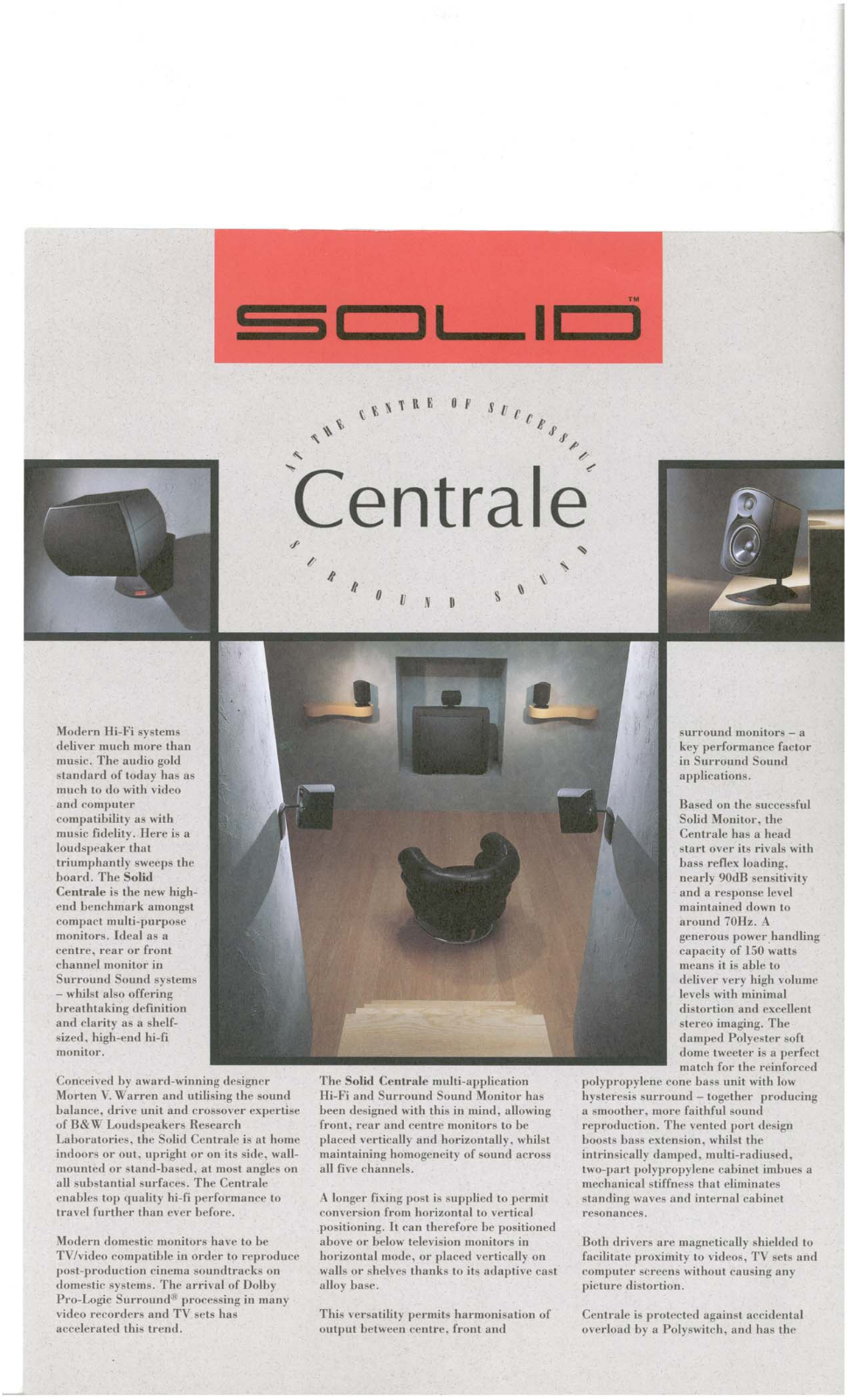 Bowers and Wilkins Centrale Brochure