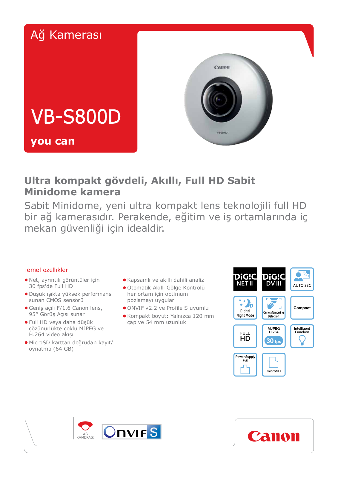 Canon VB-S800D BROCHURE