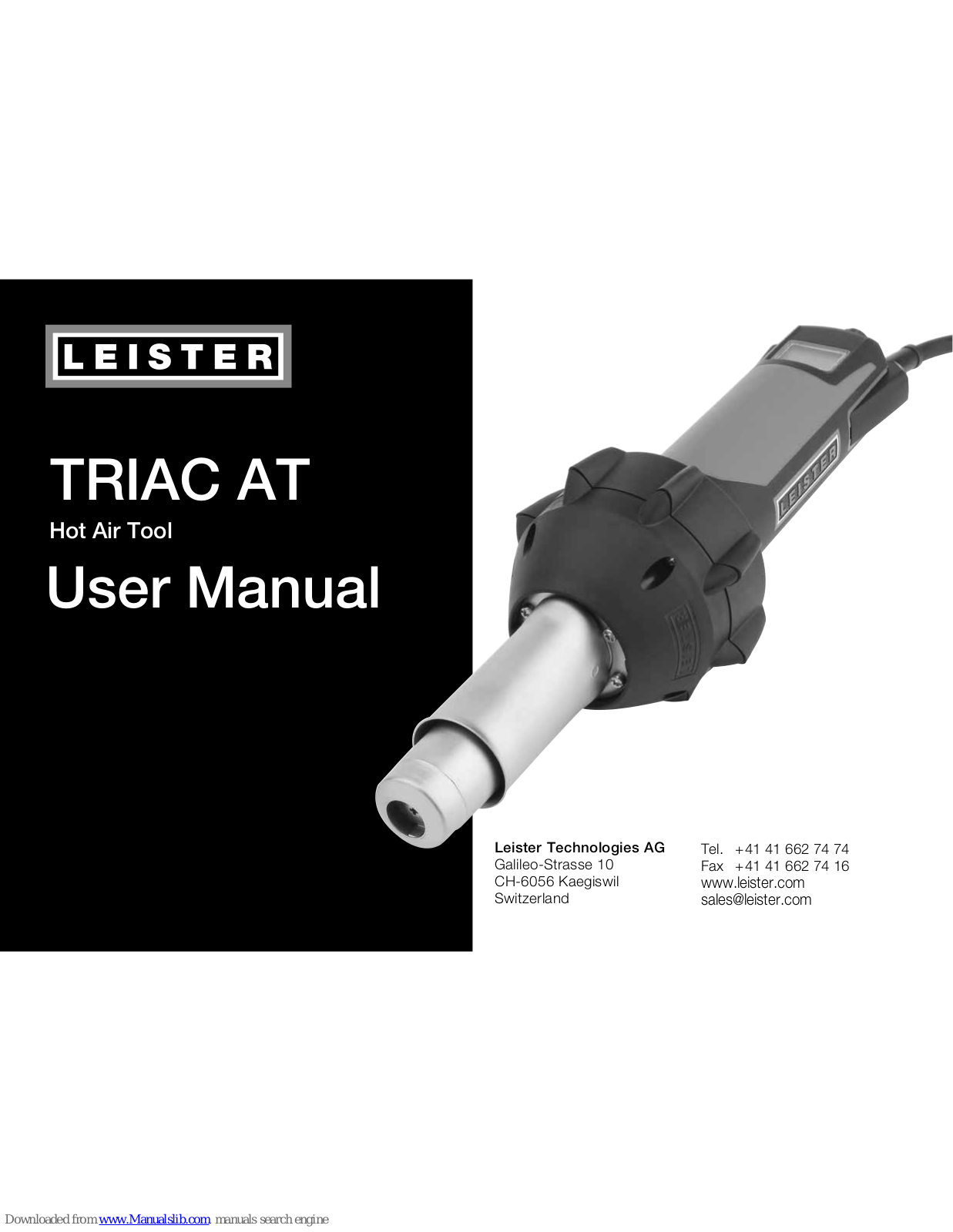 Leister TRIAC AT User Manual