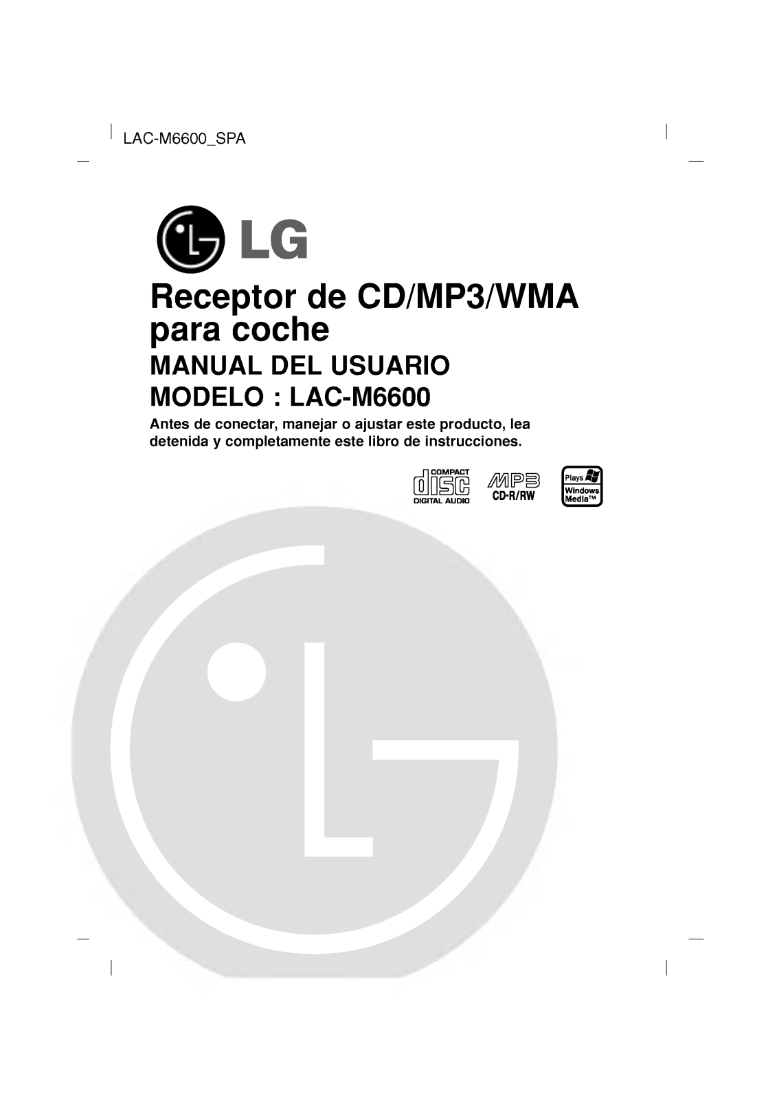 LG LAC-M6600 User Guide