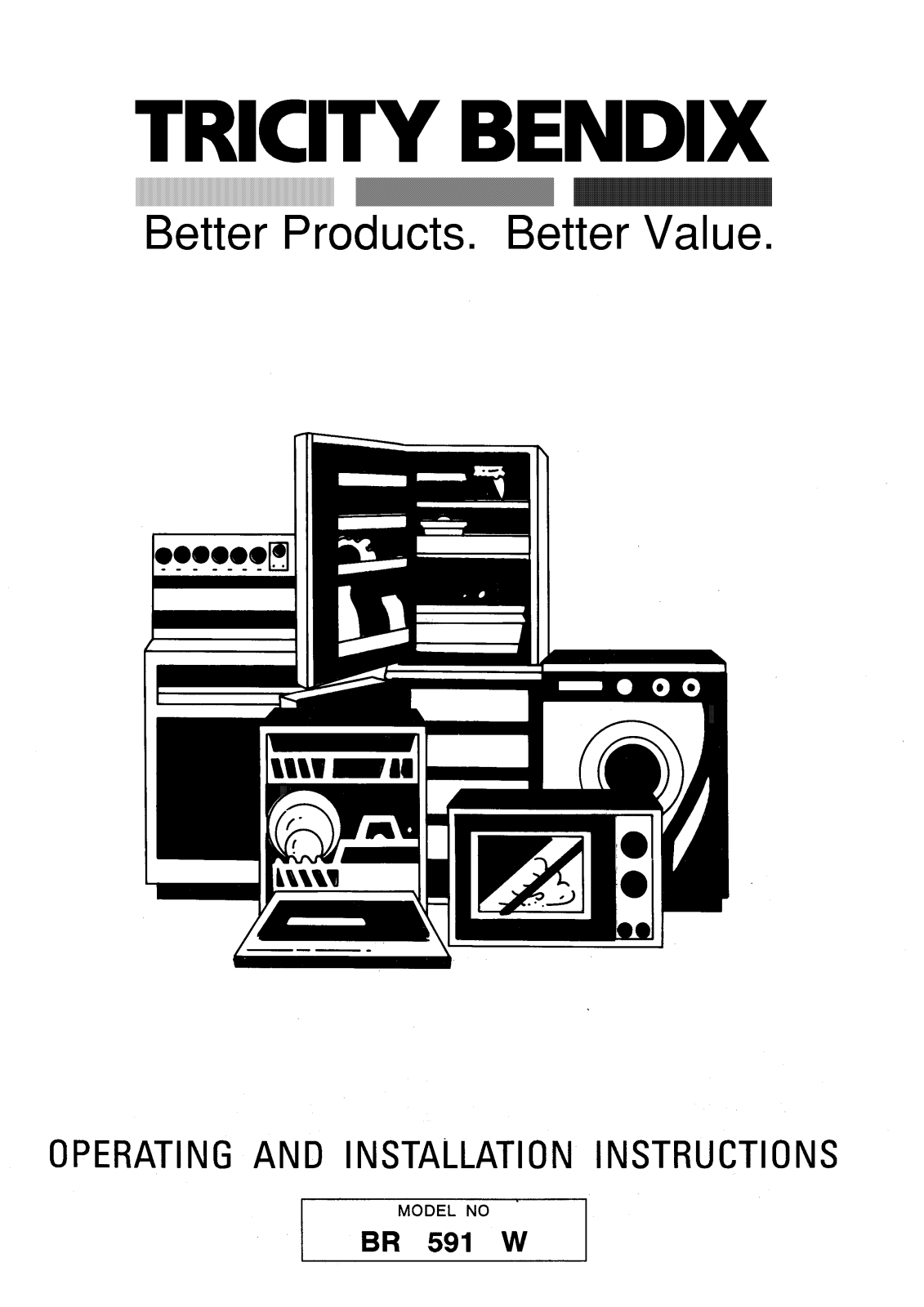 tricity bendix BR591W User Manual