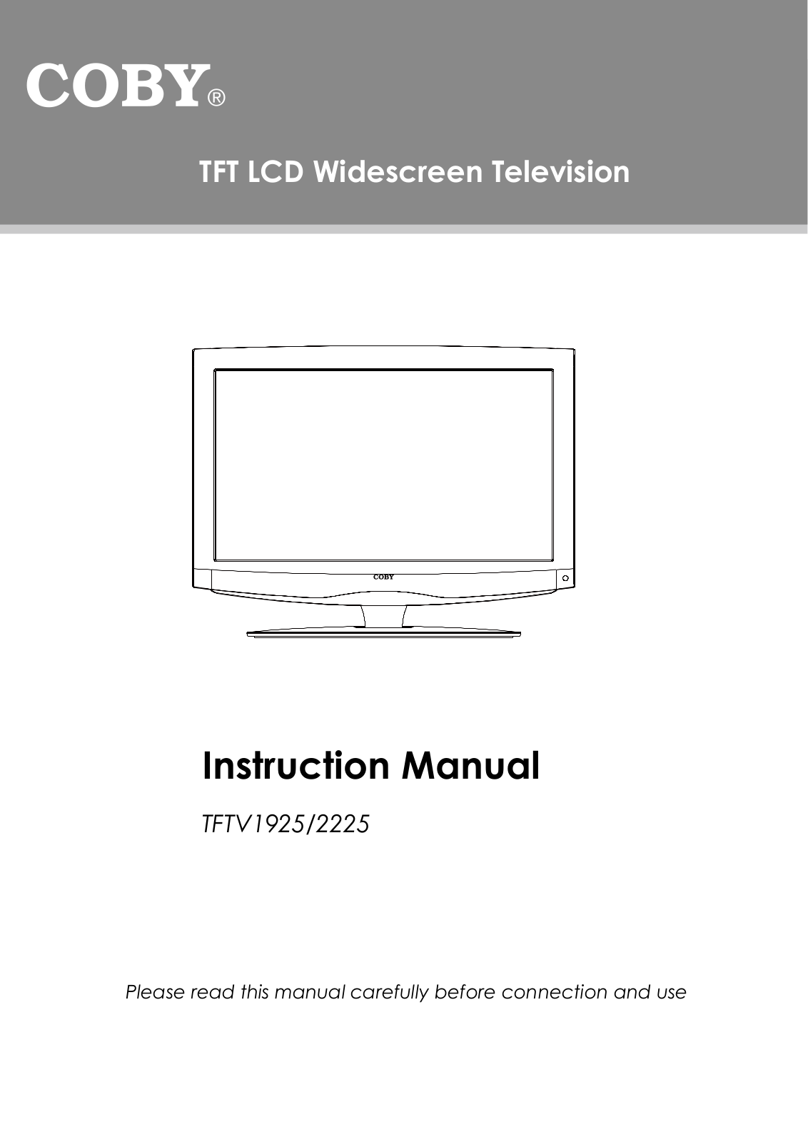 COBY electronic TFTV2225, TFTV1925 User Manual