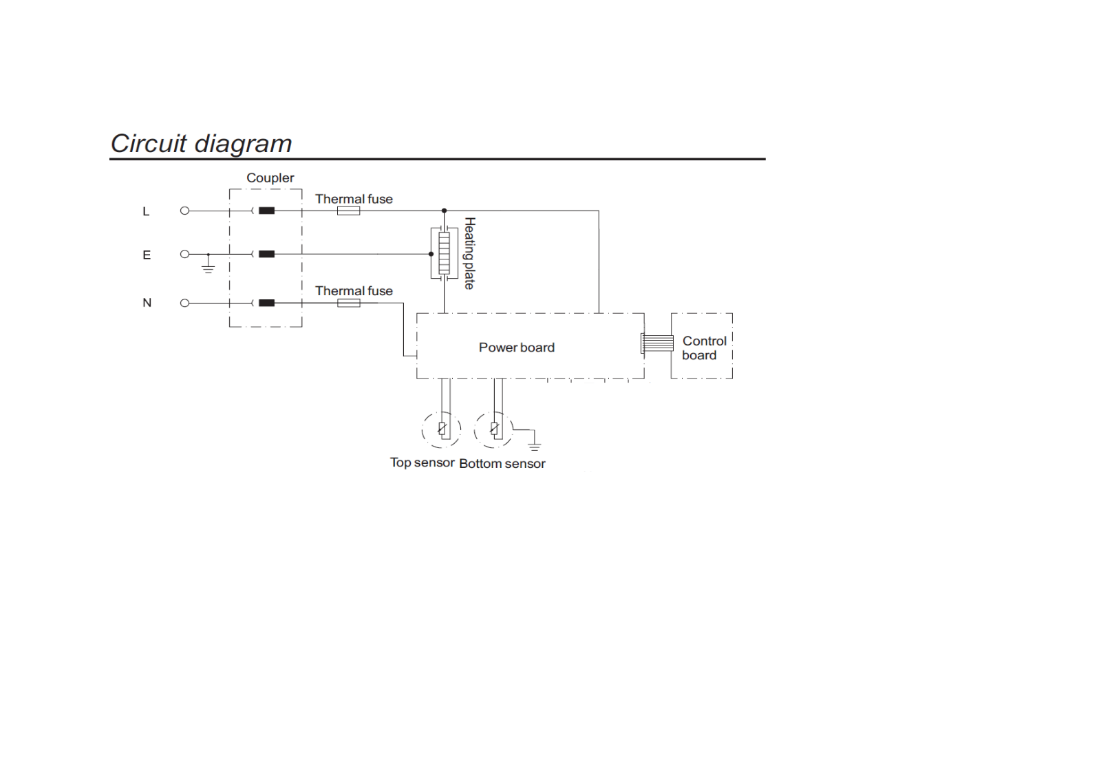 Vitek VT-2412, VT-4212 circut diagram