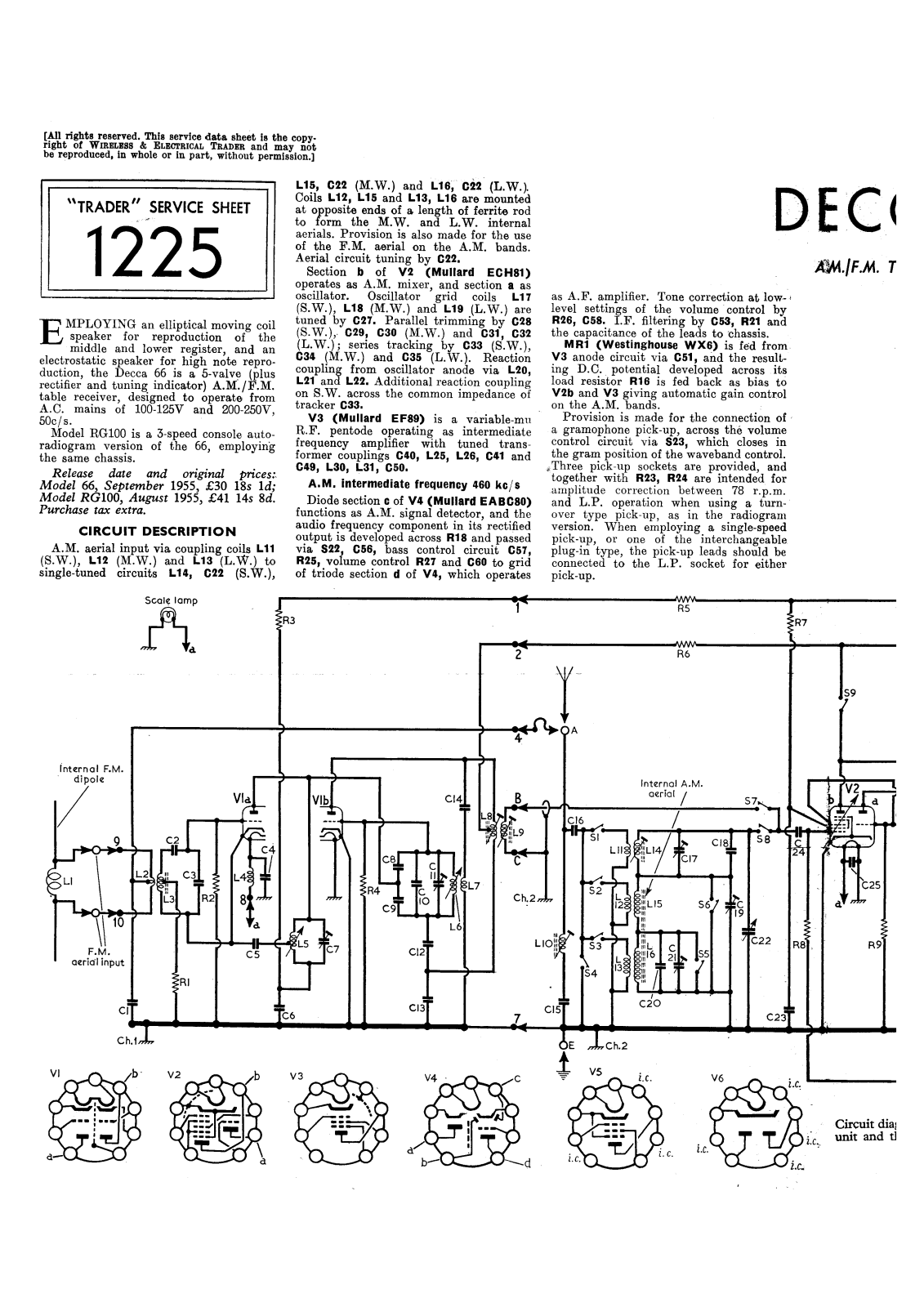 Decca 662 Service manual