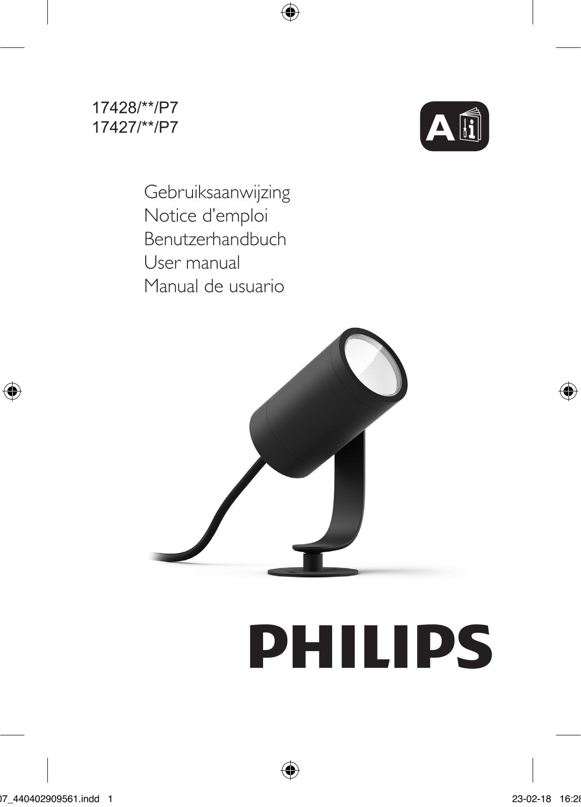 Philips 17428/**/P7, 17427/**/P7 User manual