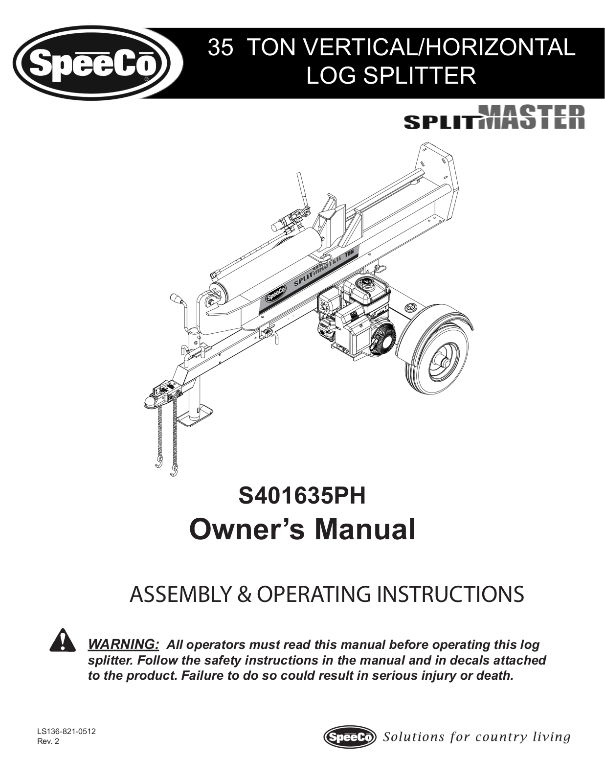 Speeco S401635PH User Manual