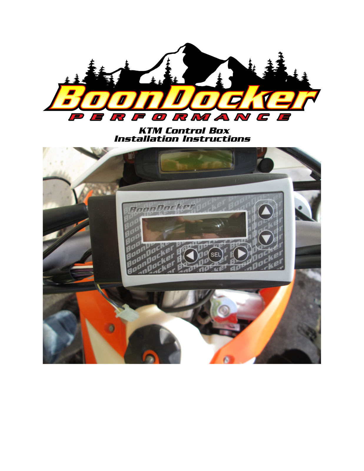 BoonDocker KTM XC-W 450-500 Box Installation Manual