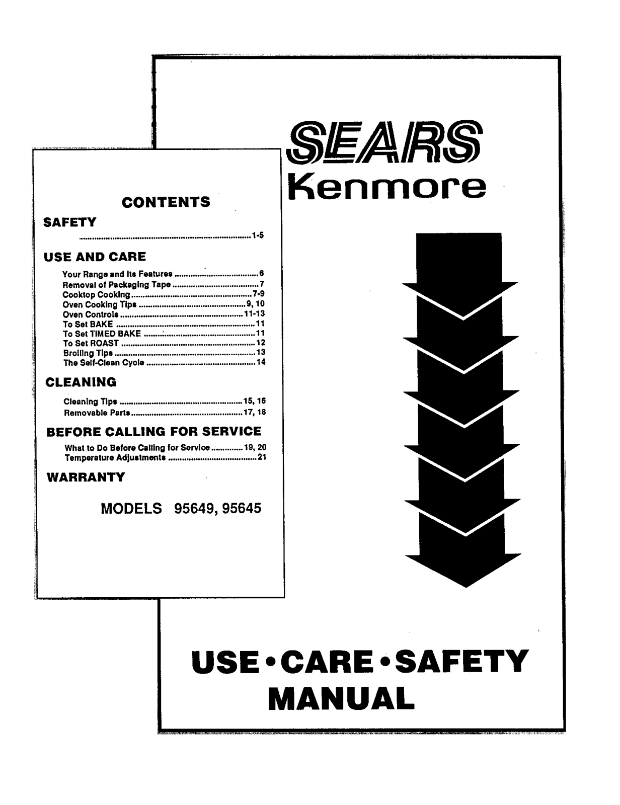 Kenmore 9119564590, 9119564990 Owner’s Manual