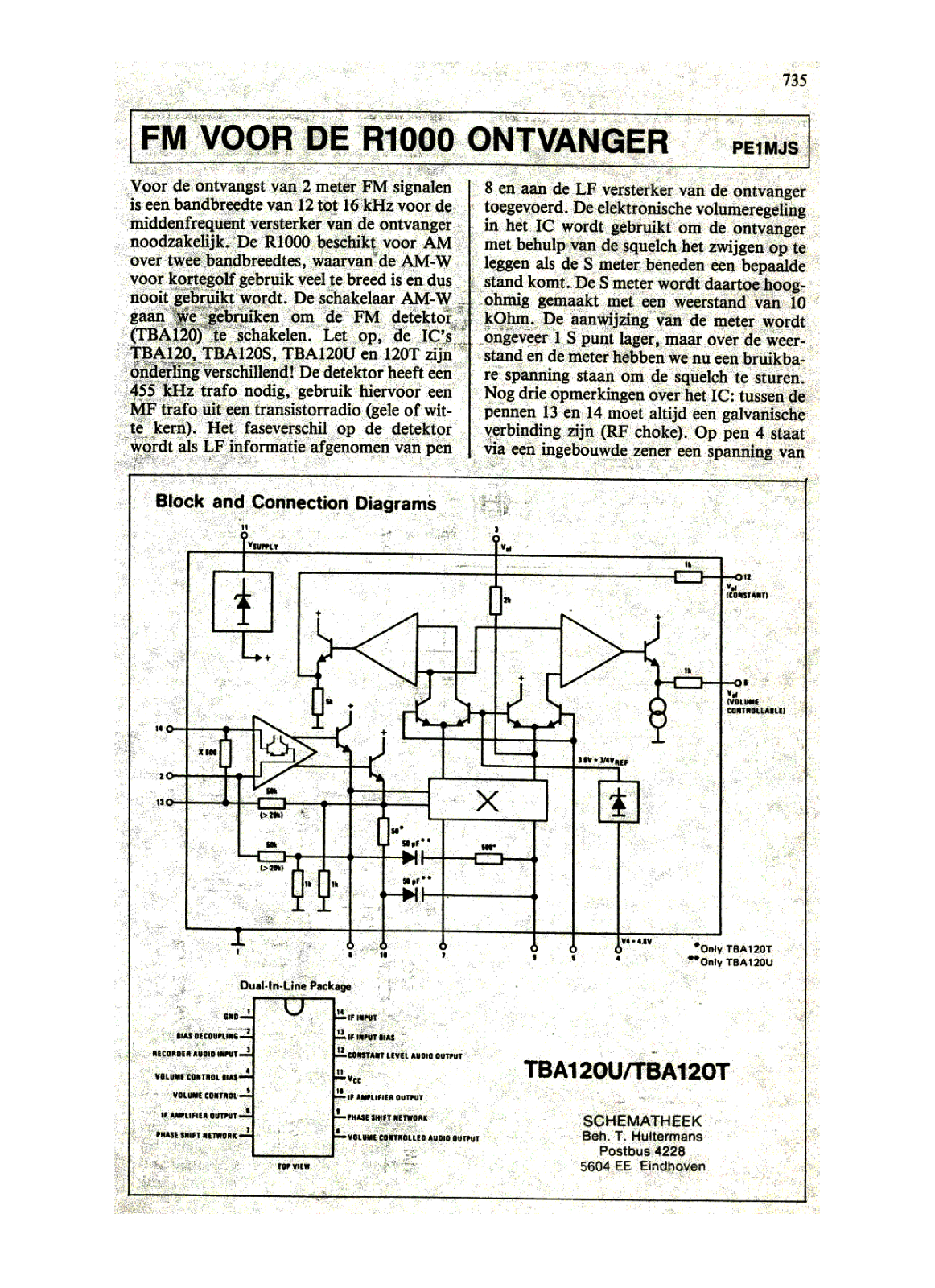 Kenwood R-1000 Schematic