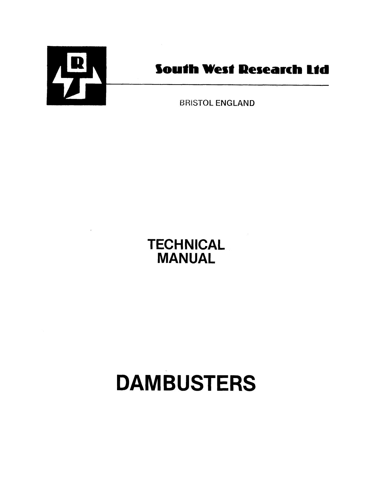 South West Research Dambusters User Guide - ManualMachine.com