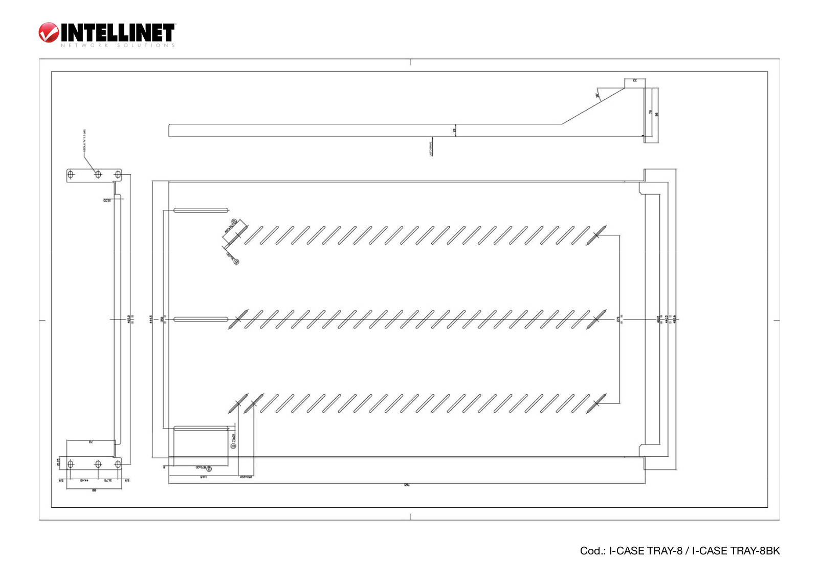Intellinet I-CASE TRAY-8, I-CASE TRAY-8-BK Drawing - ManualMachine.com