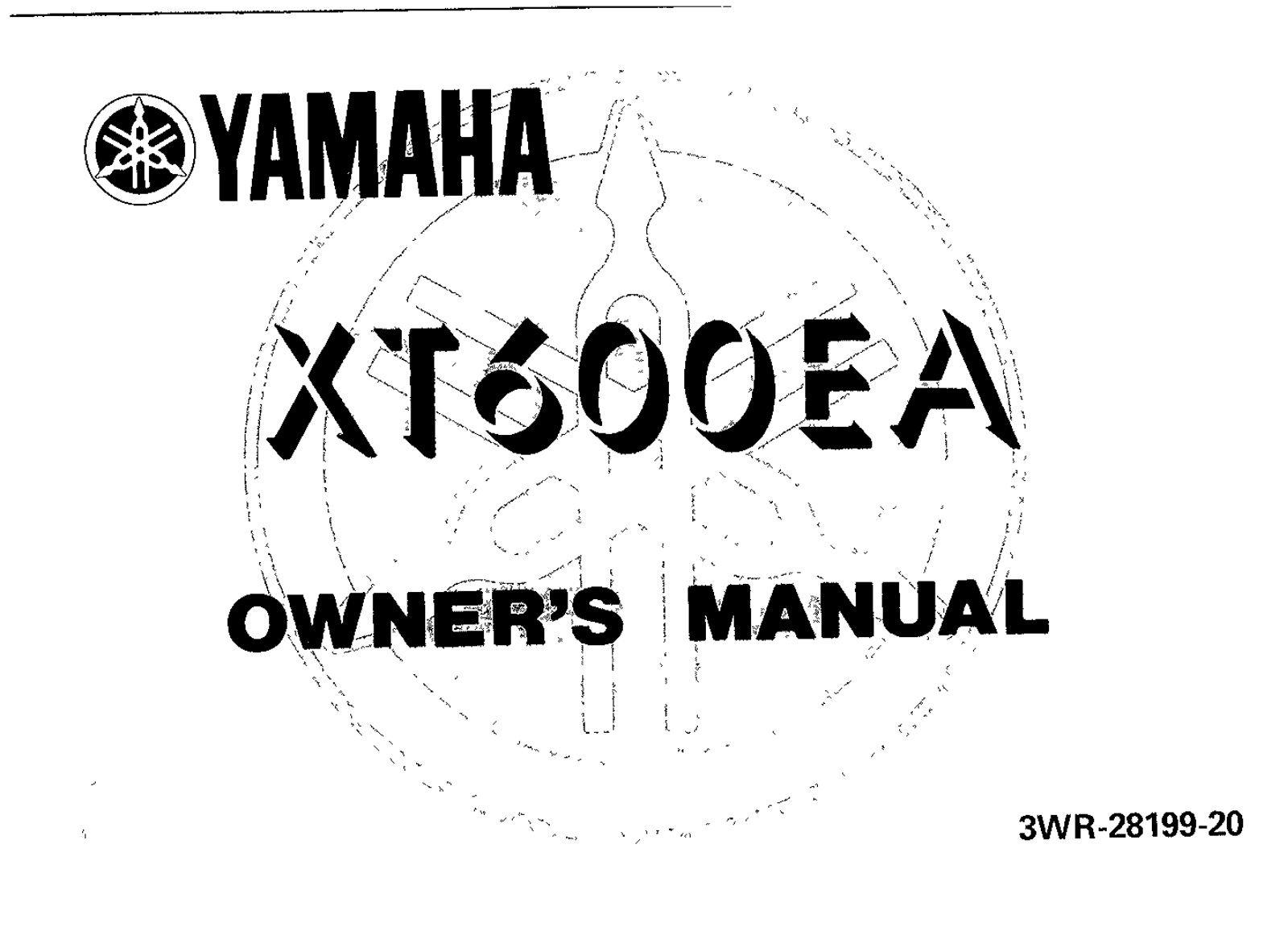 Yamaha XT600 EA 1991 Owner's manual
