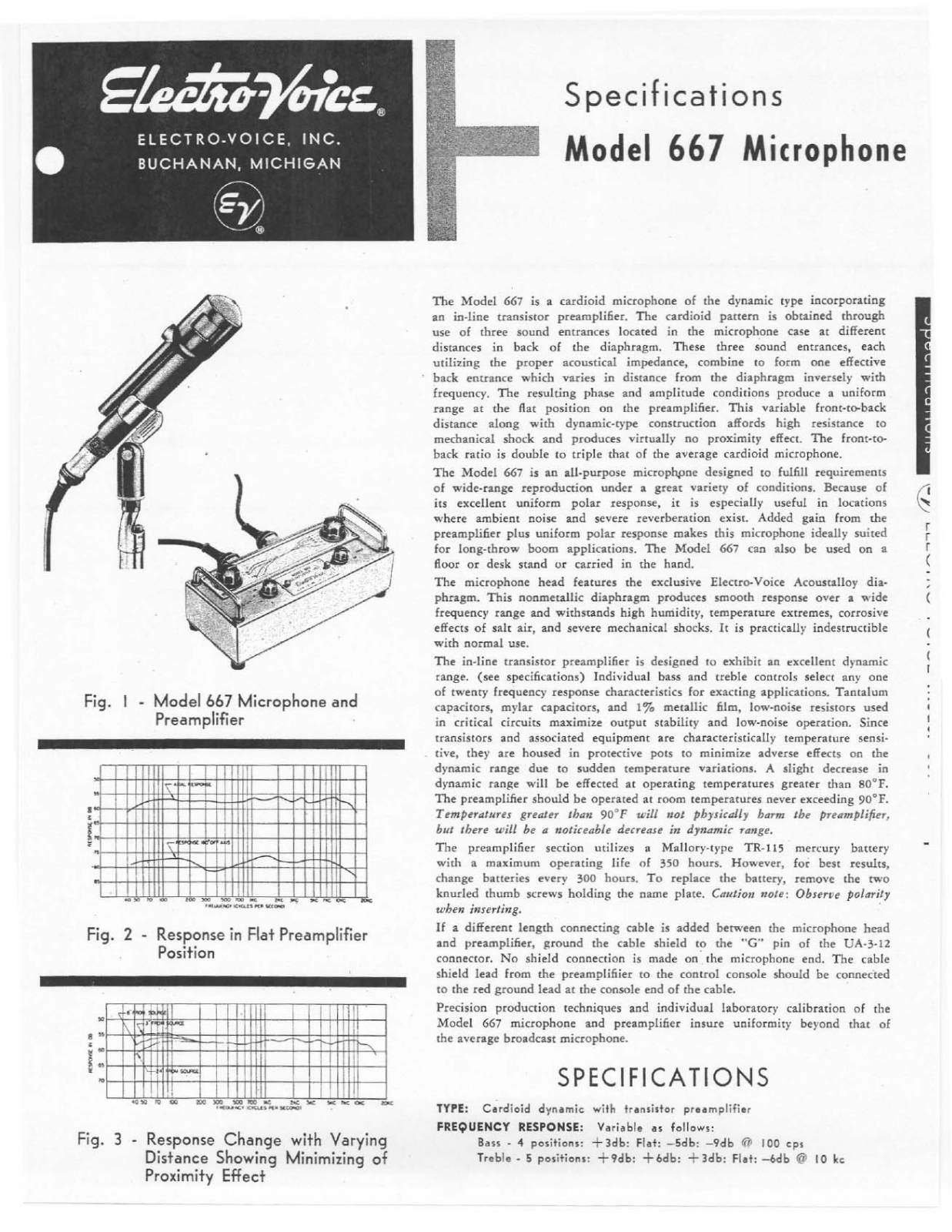 Electro-Voice 667 User Manual