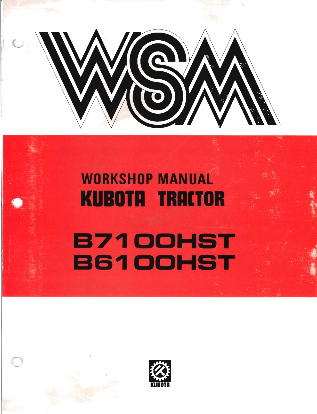 Kubota B7100HST, B6100HST User Manual