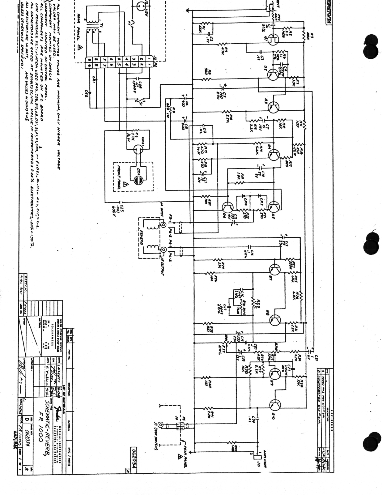 Fender fr1000 schematic