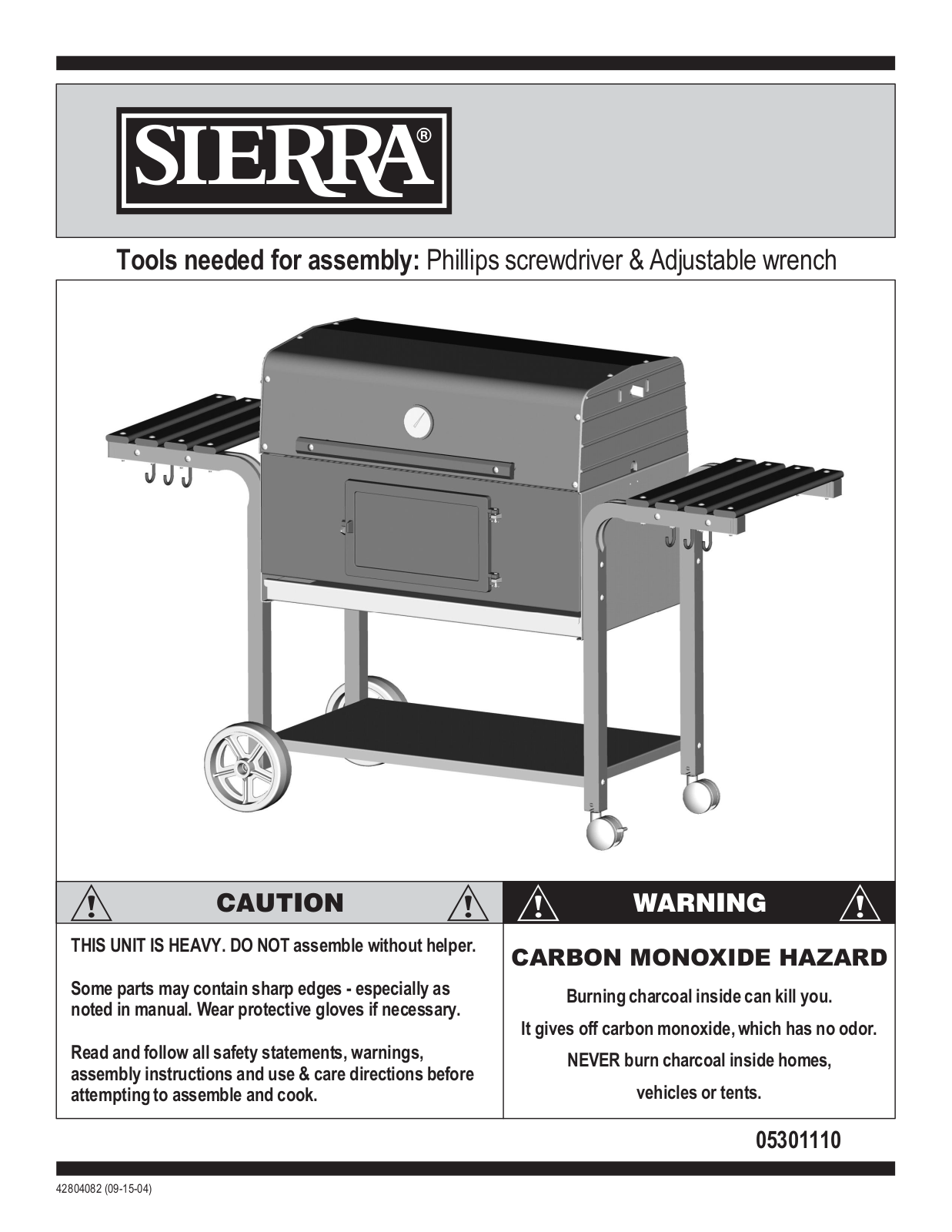 Charbroil 05301110 Owner's Manual