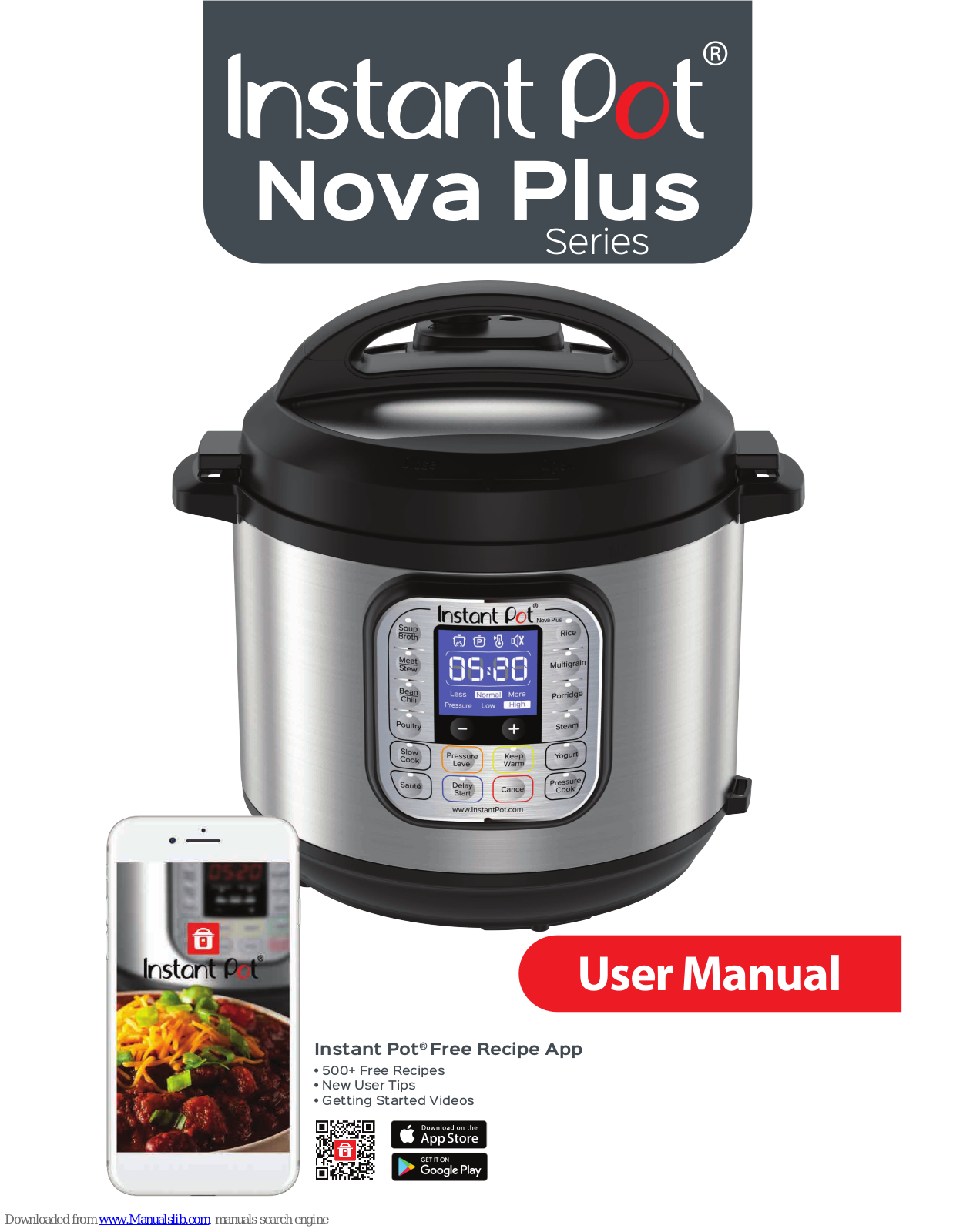 Instant Pot Nova Plus 60 User Manual
