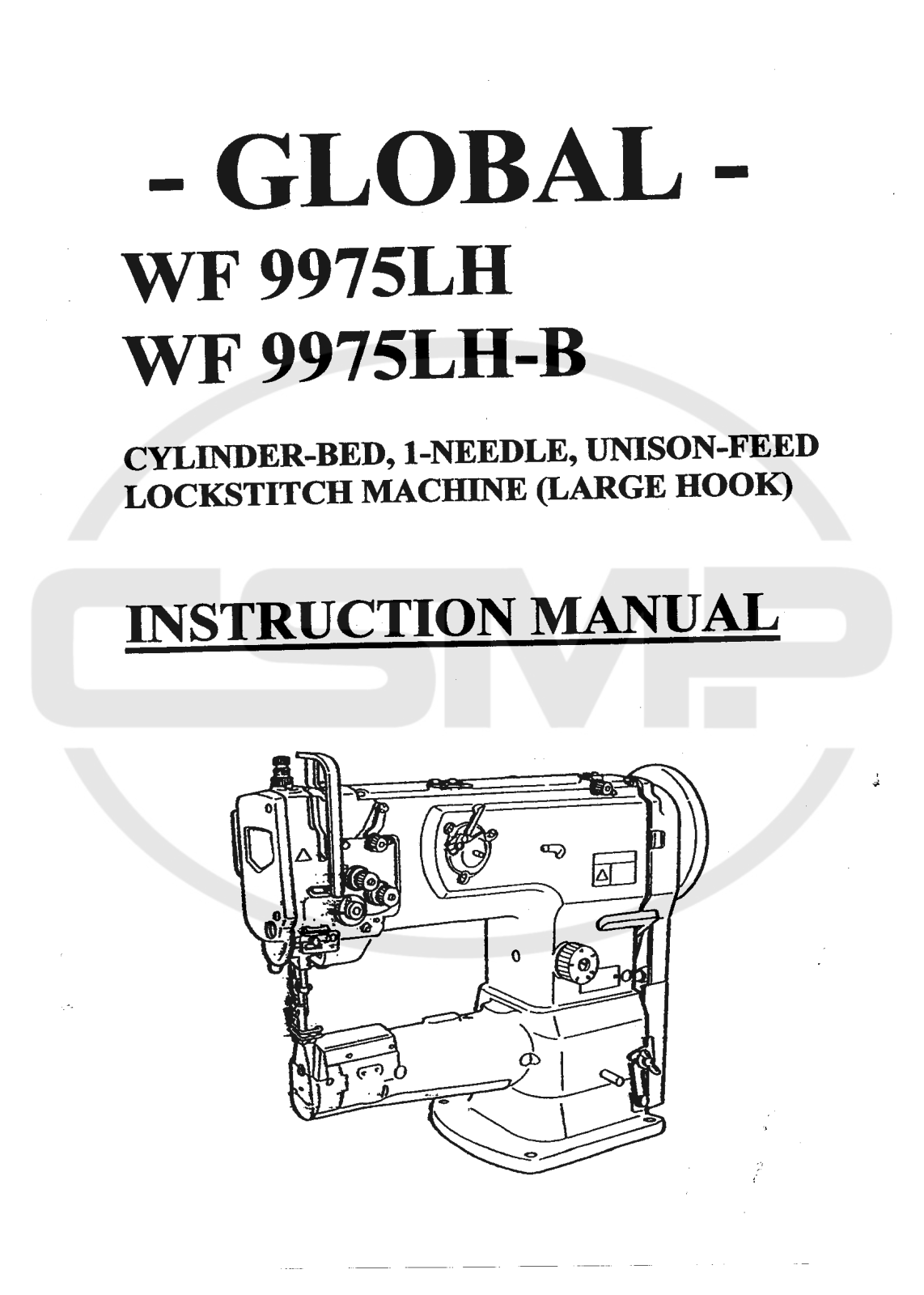 Global WF 9975 LH, WF 9975 LH-B Parts Book