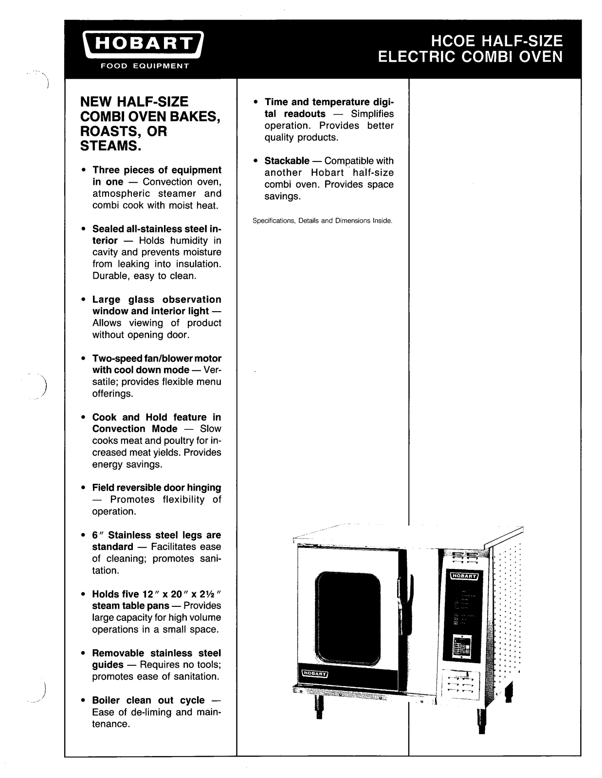 Hobart HCOE User Manual